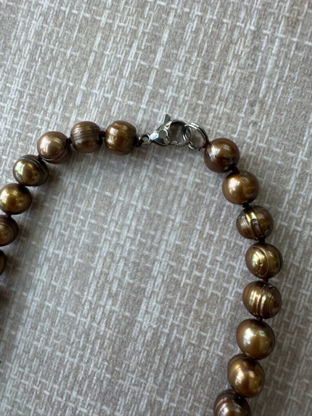 NWOT Tuckernuck Toasted Brown Baroque Pearl Necklace - Picture 2 of 7